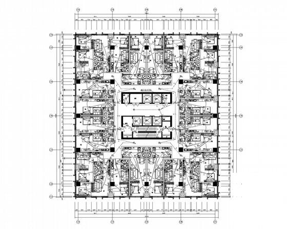 22层知名广场公寓楼强弱电CAD施工图纸（一类高层、甲级设计院）(火灾自动报警) - 1