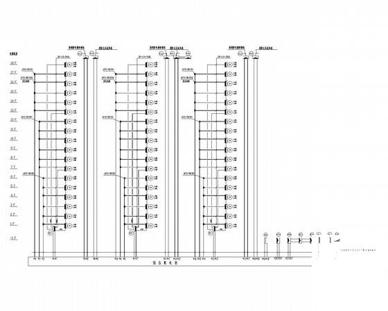 17层住宅楼强弱电CAD施工图纸 - 4