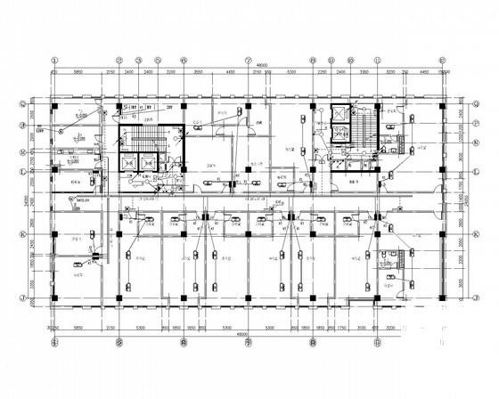 一类高层综合楼强弱电CAD施工图纸（甲级设计院）(火灾自动报警) - 1
