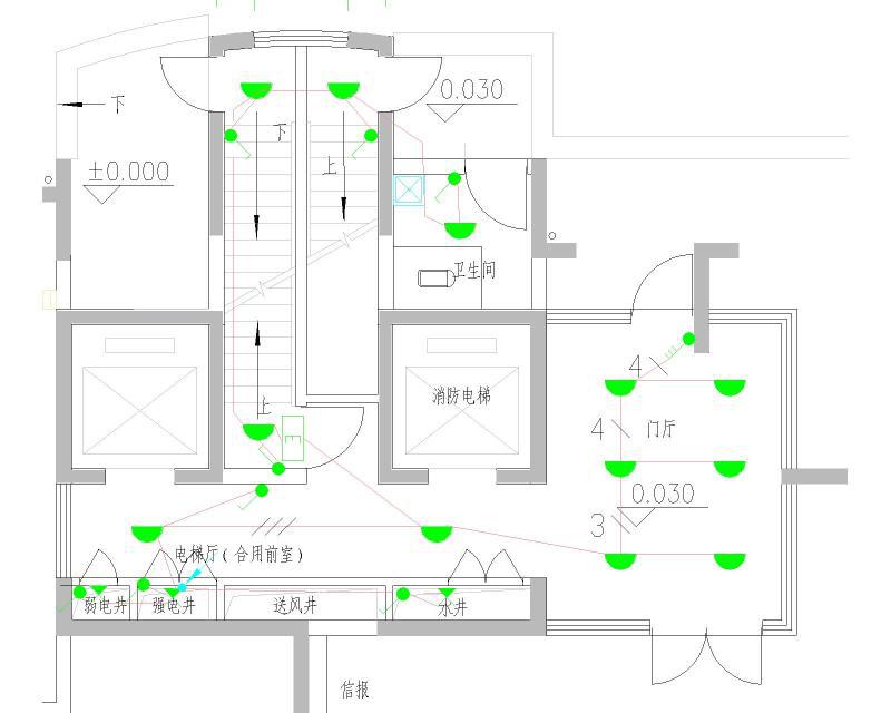 27层钢筋混凝土剪力墙结构商住楼电气工程（一类普通高层住宅建筑）(原理图) - 2