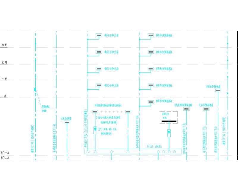 27层钢筋混凝土剪力墙结构商住楼电气工程（一类普通高层住宅建筑）(原理图) - 5