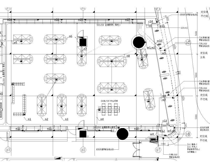 壹方城电气CAD施工图纸（照明、消防、插座及空调配电图纸等） - 1