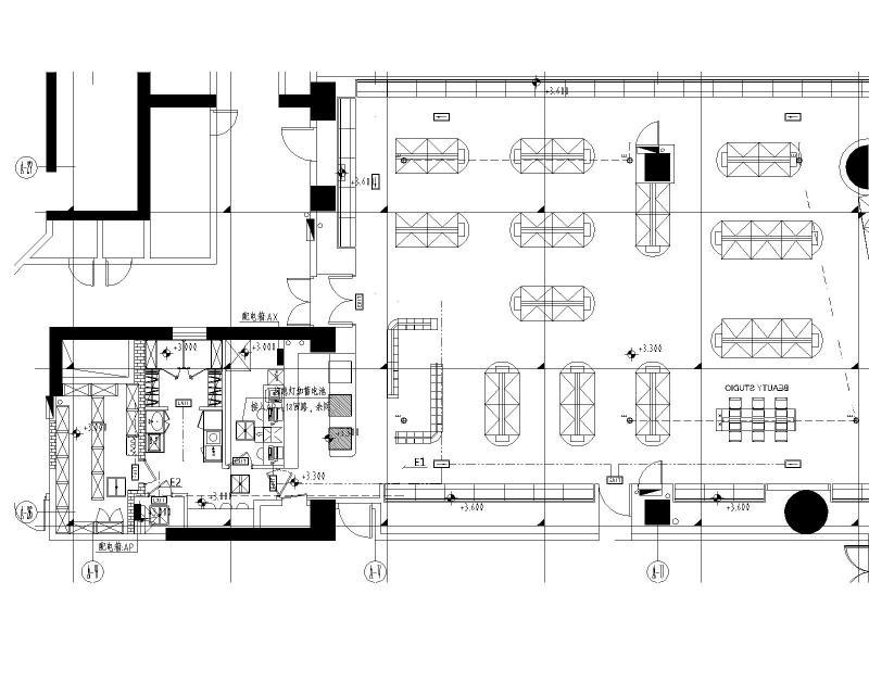 壹方城电气CAD施工图纸（照明、消防、插座及空调配电图纸等） - 5