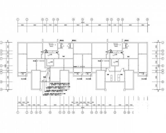 地上11层住宅楼电气CAD施工图纸（人防节点大洋，第三类防雷） - 2