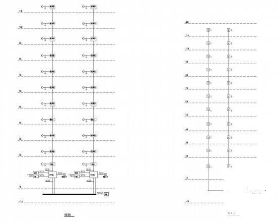 地上11层住宅楼电气CAD施工图纸（人防节点大洋，第三类防雷） - 4