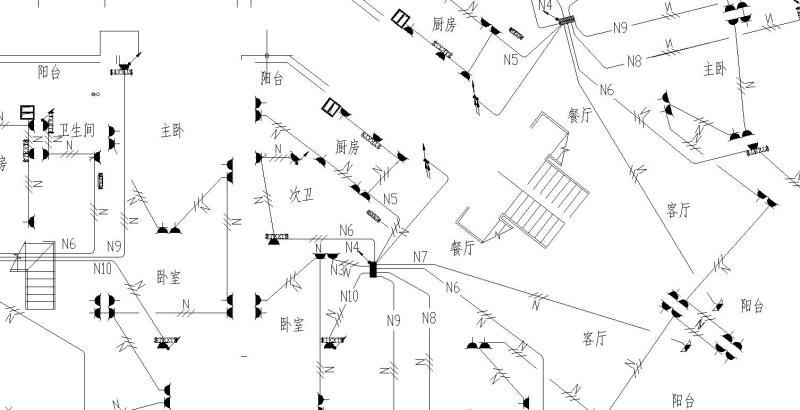 第三类防雷建筑综合楼电气施工图图纸（用电负荷标准按8KW计） - 1