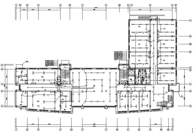 检察院地上5层办公楼电气CAD施工图纸（二级负荷，三级负荷）(框架结构) - 1
