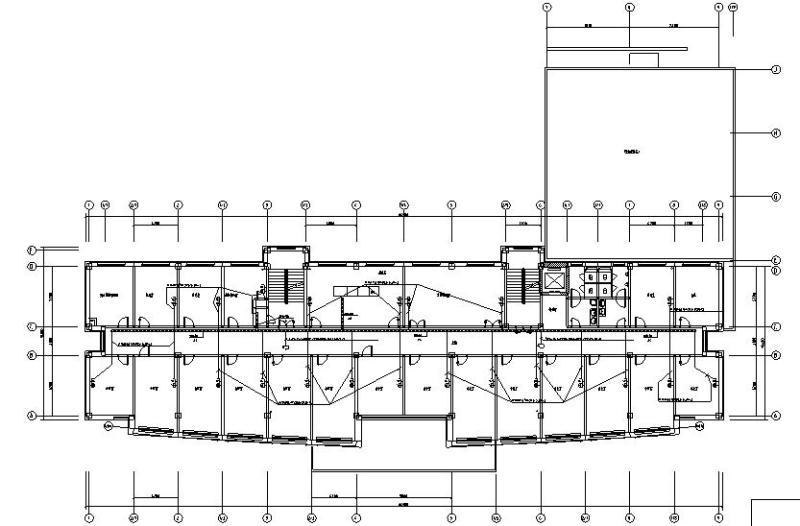 检察院地上5层办公楼电气CAD施工图纸（二级负荷，三级负荷）(框架结构) - 2