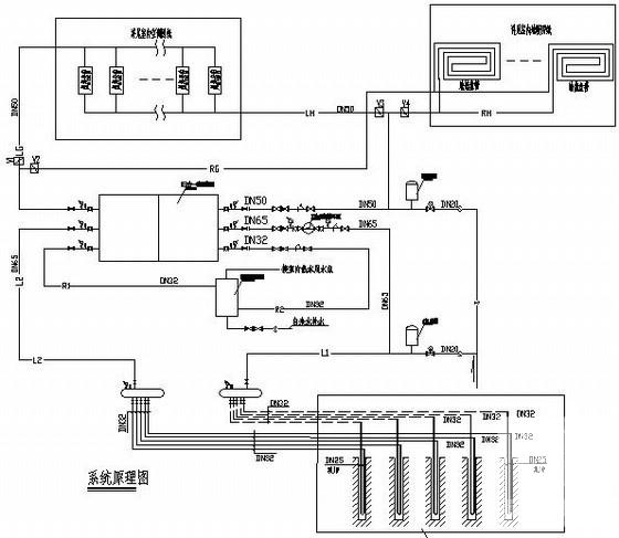 地上两层高级别墅地源热泵空调设计CAD施工图纸(地暖空调电气设计) - 2