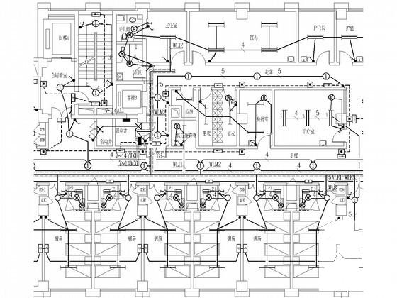 综合性二级甲等医院病房楼电气设计CAD施工图纸(消防报警及联动) - 2