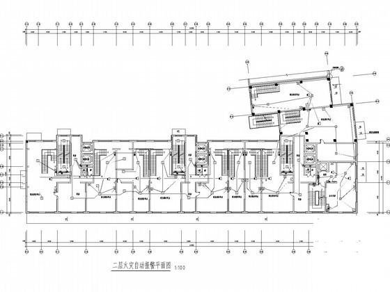 30层住宅楼电气设计CAD施工图纸（甲级设计院）(火灾自动报警) - 3