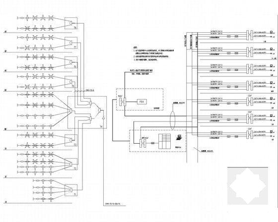 8层大型产品展览楼电气设计CAD施工图纸(自动报警系统图) - 5