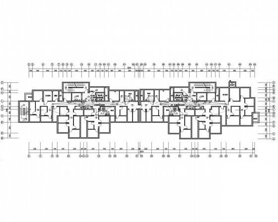 29层高档小区住宅楼电气设计CAD施工图纸（人防）(建筑面积) - 2