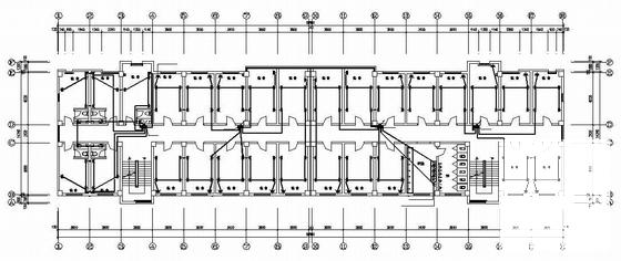 5层职工宿舍楼电气设计CAD图纸（二级负荷）(防雷接地系统等) - 1