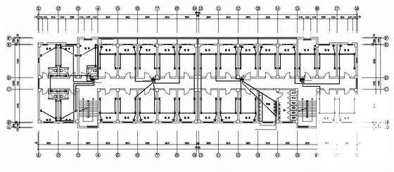 5层职工宿舍楼电气设计CAD图纸（二级负荷）(防雷接地系统等) - 2