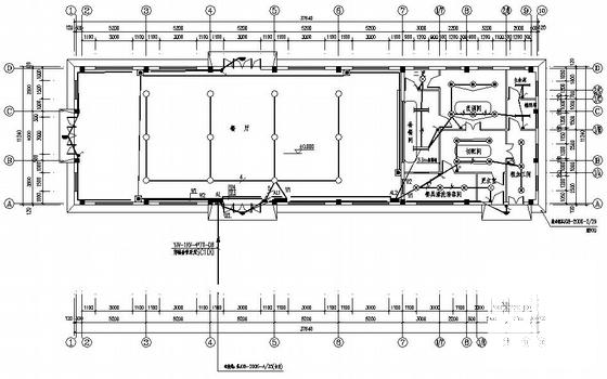 单层小学食堂电气设计CAD图纸（二级负荷）(消防报警系统) - 1