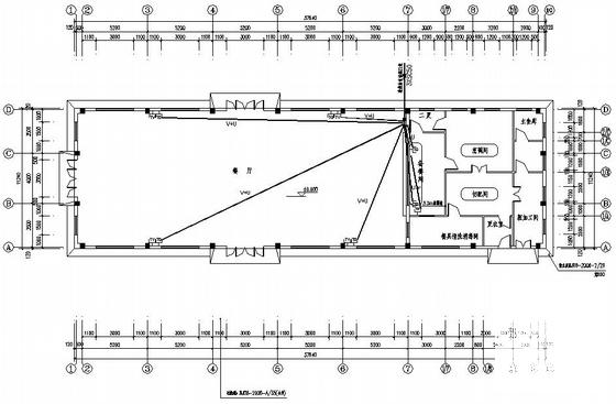 单层小学食堂电气设计CAD图纸（二级负荷）(消防报警系统) - 2