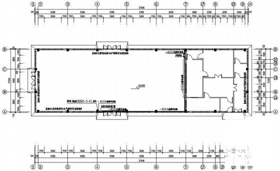 单层小学食堂电气设计CAD图纸（二级负荷）(消防报警系统) - 3