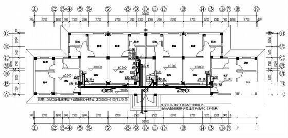 5层住宅楼电气设计CAD图纸（三级负荷）(综合布线系统) - 1