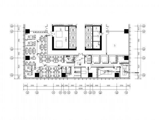 199米甲级写字楼装饰电气CAD施工图纸（暖通） - 1