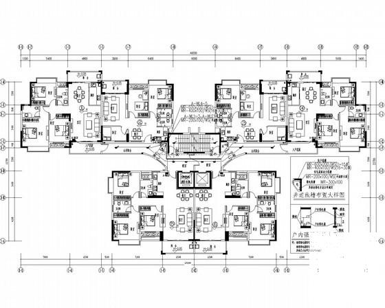 一类高层住宅楼电气CAD施工图纸77张(消防自动报警) - 2