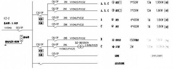 广场亮化工程电气设计CAD施工图纸（三级负荷）(防雷接地系统等) - 3