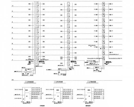 18层小区住宅楼强弱电CAD施工图纸（甲级设计院）(火灾自动报警) - 3
