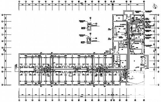 8层车站候车室电气设计CAD图纸（第三类防雷）(火灾自动报警系统) - 4