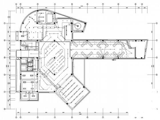 4层知名商务会所电气CAD施工图纸(火灾自动报警) - 2
