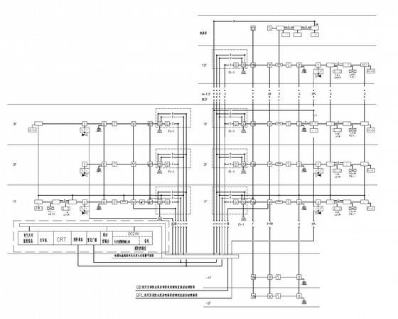 12层商业综合建筑电气CAD施工图纸（地下2层）(火灾自动报警) - 3