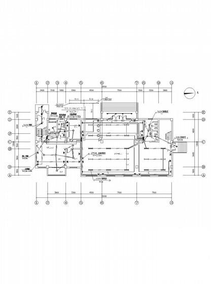 职工宿舍楼电气CAD施工图纸（建筑及结构等） - 1