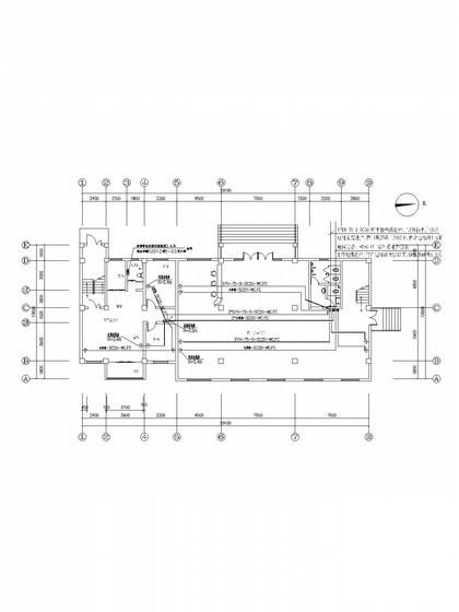 职工宿舍楼电气CAD施工图纸（建筑及结构等） - 3