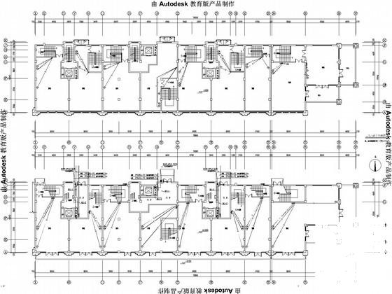 6层商住楼电气CAD施工图纸 - 2