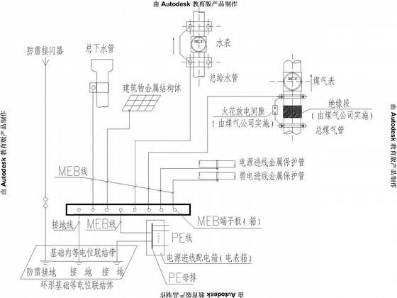 6层商住楼电气CAD施工图纸 - 3