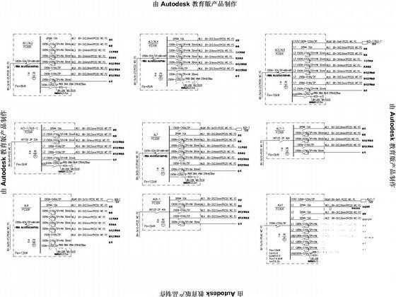 6层商住楼电气CAD施工图纸 - 5