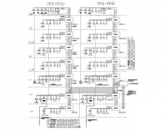 二类高层小区住宅楼电气设计CAD施工图纸 - 5