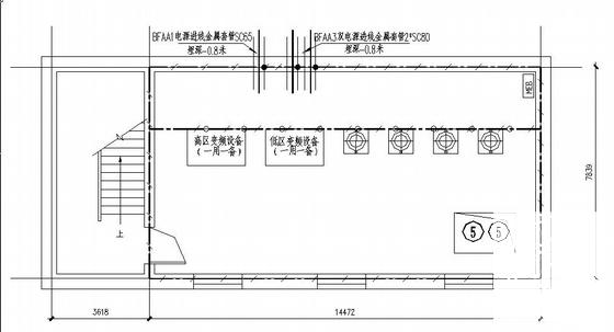 两层水泵房电气设计CAD图纸（三级负荷）(配电系统) - 2