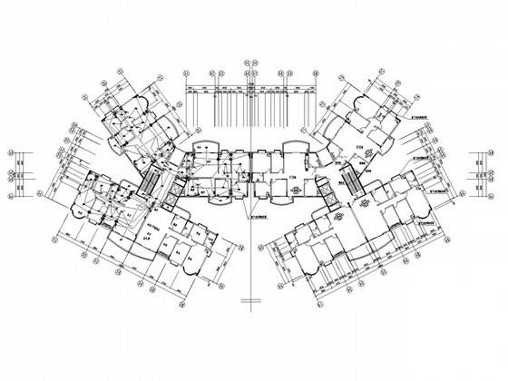 19层小区住宅楼电气设计CAD施工图纸 - 1