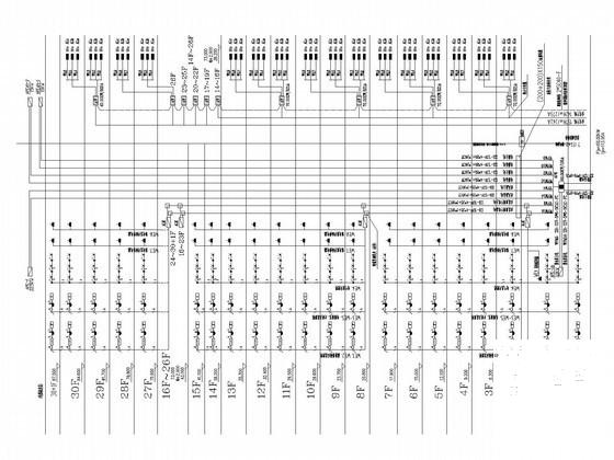 30层住宅楼强电系统电气CAD施工图纸 - 2