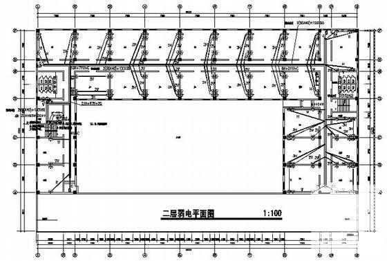 国内5层酒店后勤动力楼电气设计CAD图纸(闭路电视监控) - 2