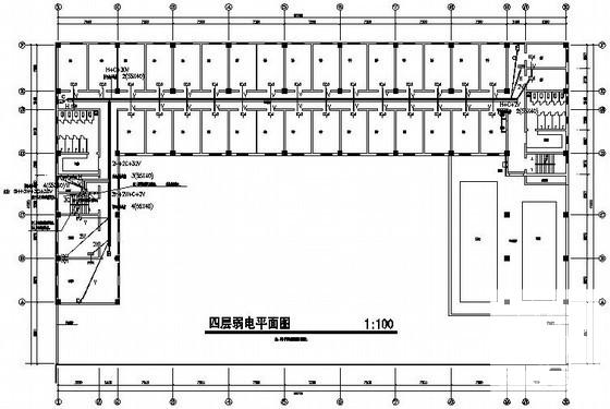 国内5层酒店后勤动力楼电气设计CAD图纸(闭路电视监控) - 4