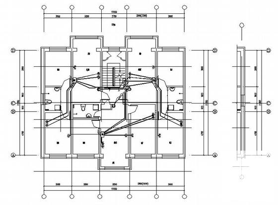 6层住宅楼电气设计CAD图纸(抗震墙结构) - 3