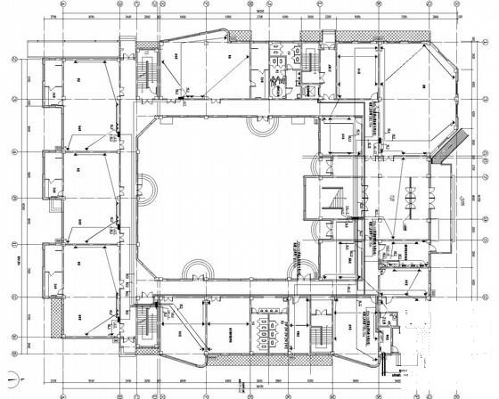 4层幼儿园电气CAD施工图纸（框架结构）(建筑面积) - 2