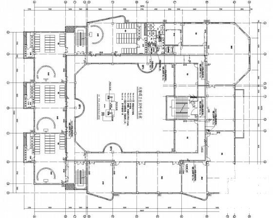 4层幼儿园电气CAD施工图纸（框架结构）(建筑面积) - 3