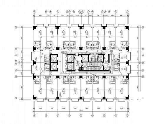 24层综合商务办公大厦电气CAD施工图纸（甲级设计院商场及办公式公寓） - 2