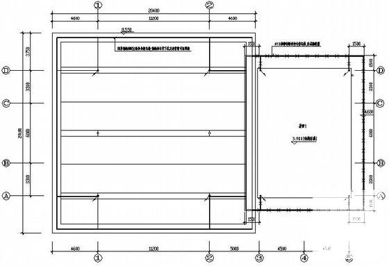 单层加油站电气设计CAD图纸（三级负荷）(低压配电系统) - 1