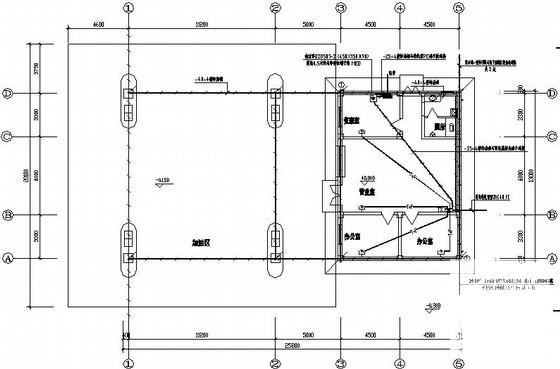 单层加油站电气设计CAD图纸（三级负荷）(低压配电系统) - 4