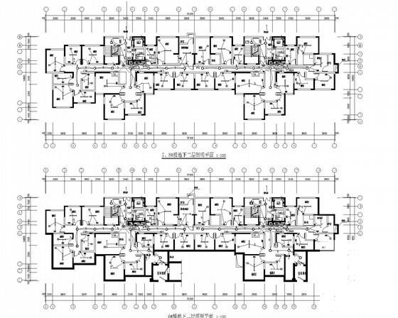10万平20层住宅楼强弱电电气设计CAD施工图纸 - 4
