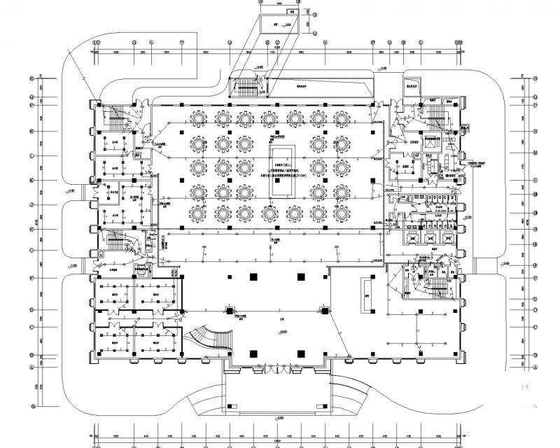 6层3星级酒店电气CAD施工图纸（10kV配电系统和总平面图纸）(建筑面积) - 1