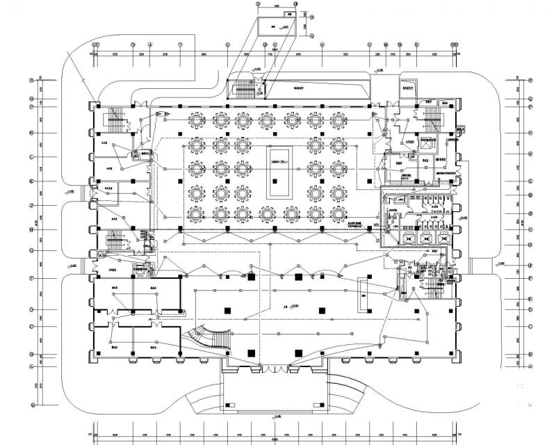 6层3星级酒店电气CAD施工图纸（10kV配电系统和总平面图纸）(建筑面积) - 2